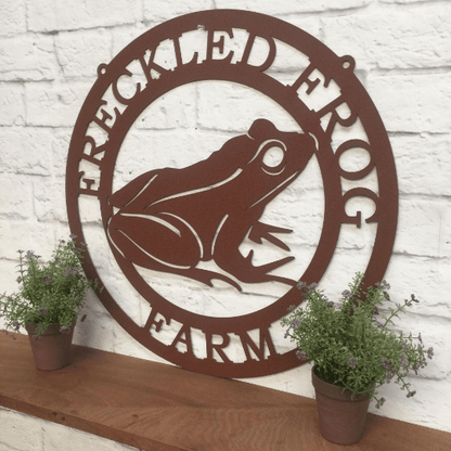 Tree Frog Wall Art – Personalized Metal Garden & Outdoor Decor - HouseSensationsArt