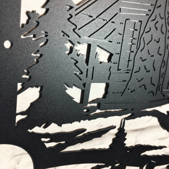 Welcome to Our Cabin Sign – Custom Rustic Metal Wall Decor - HouseSensationsArt